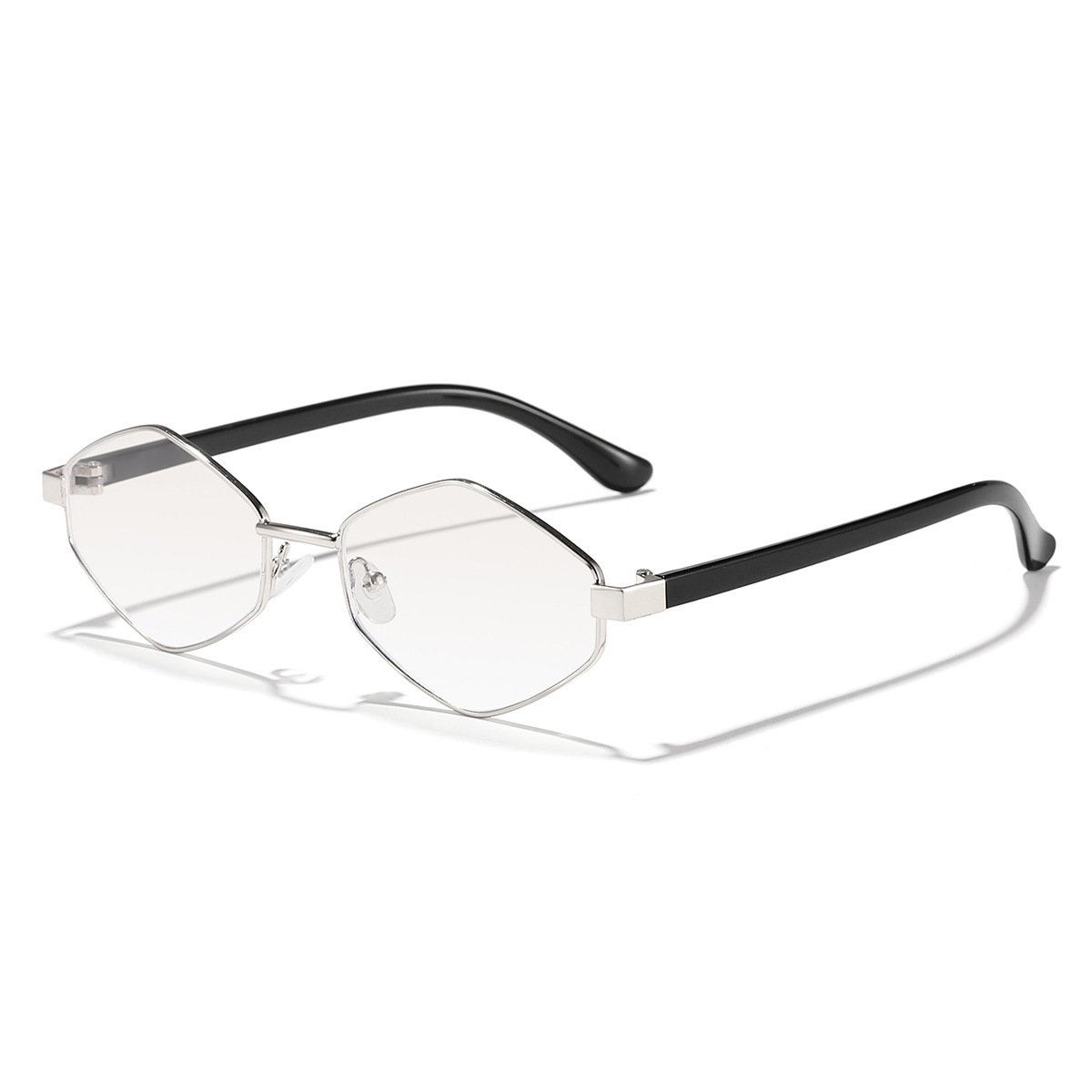 2024 Nuevas gafas de sol de montura pequeña en forma de diamante modernas transfronterizas Gafas de sol para exteriores esenciales