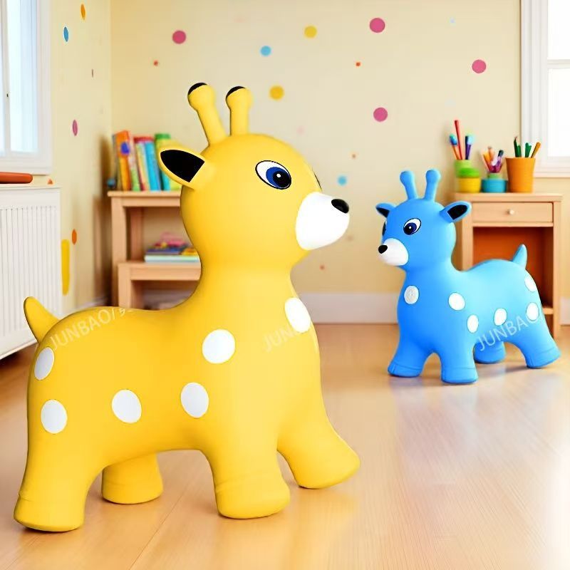 Jumping Horse Children's Jumping Deer Music Jumping Horse Baby Inflatable Horse Inflatable Jumping Children's Toy Manufacturer Wholesale