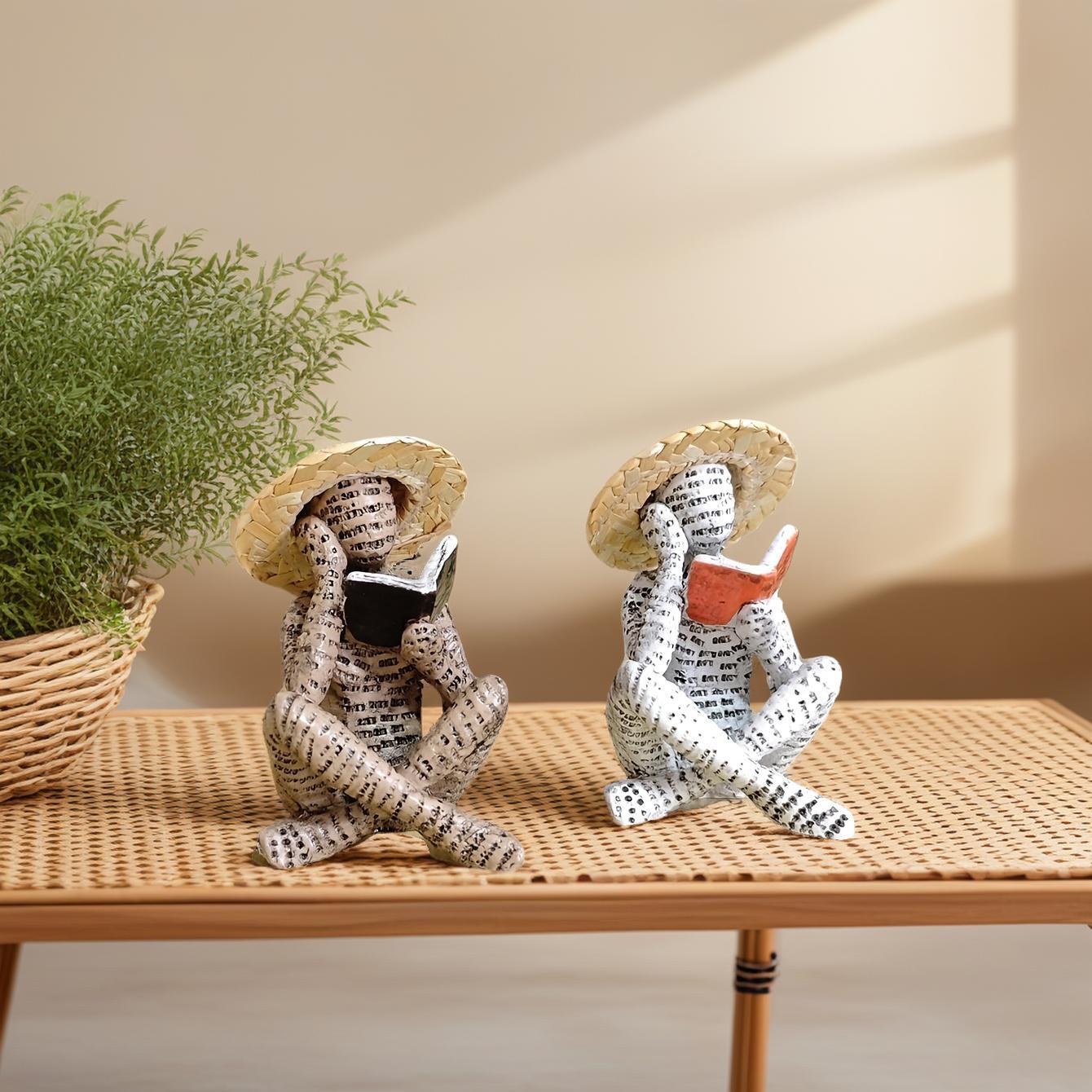 103E-2pcs 모자 흰색 + 노란색 앉아