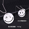 Brand trend necklace stainless steel hip-hop style, double-sided pendant