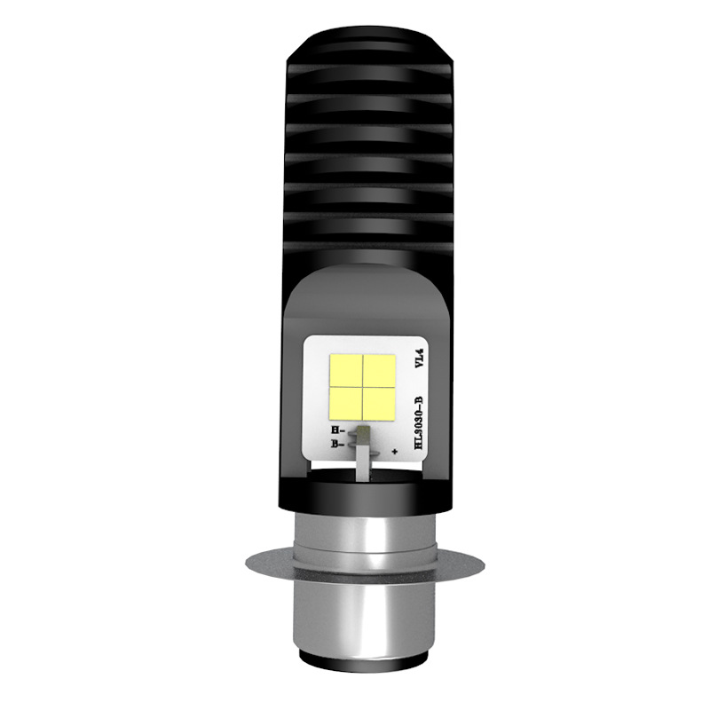 Cross-border motorcycle headlight bulb 12V 8-ball double-sided fishbone headlight bulb ultra-bright version bulb