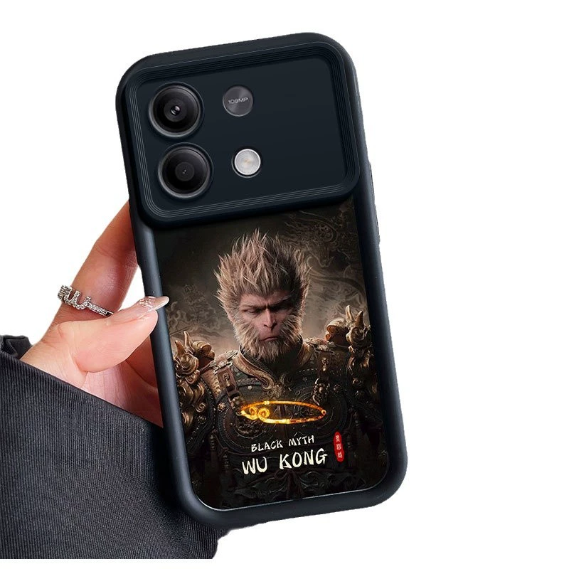 Подходящая для Xiaomi pocoX6 Redmi 12 всесезонная чехол для мобильного телефона черный Гоку аниме Ника Лифи 9A