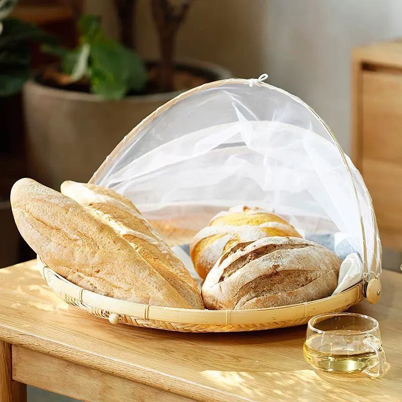 野菜乾燥ネット、防虫竹かご、ちりとり、食品乾燥かご、乾物まんじゅうかご、ネット付き竹かご、ふるい、農場|undefined