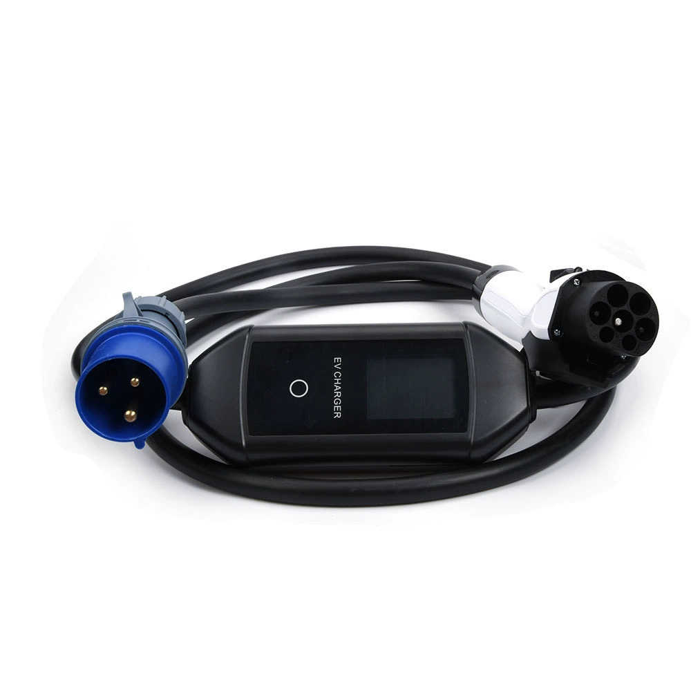 Новый энергетический электромобиль, европейский стандарт, 3,5, 7 кВт, зарядный пистолет, бытовой портативный автомобильный ворсовый прибор, без заземления, сокровище 32A