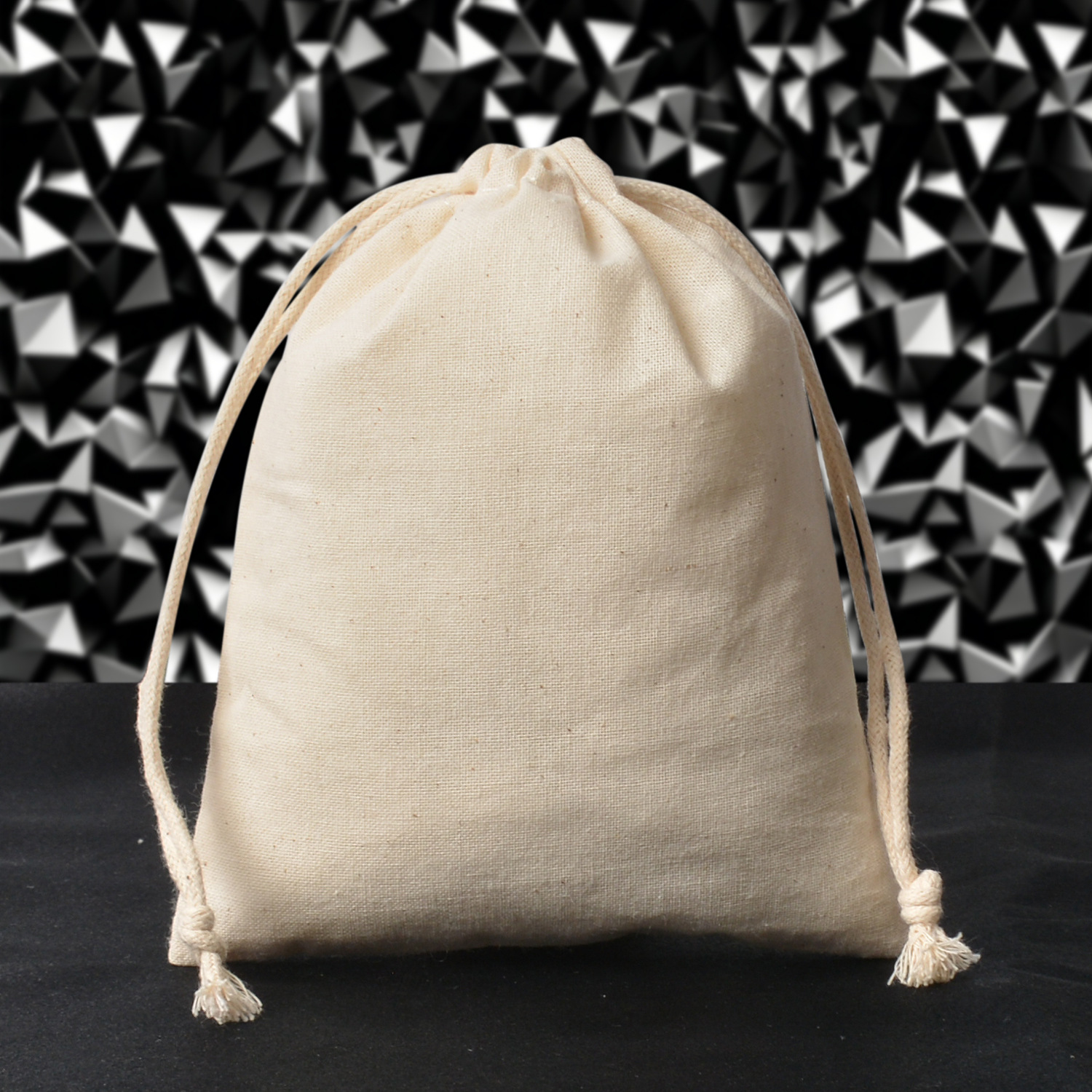 Bolsa de algodón de color natural, bolsillo con cordón, joyería, almacenamiento de granos diversos, bolsa de algodón con boca de cordón de algodón transpirable, logotipo impreso image 12