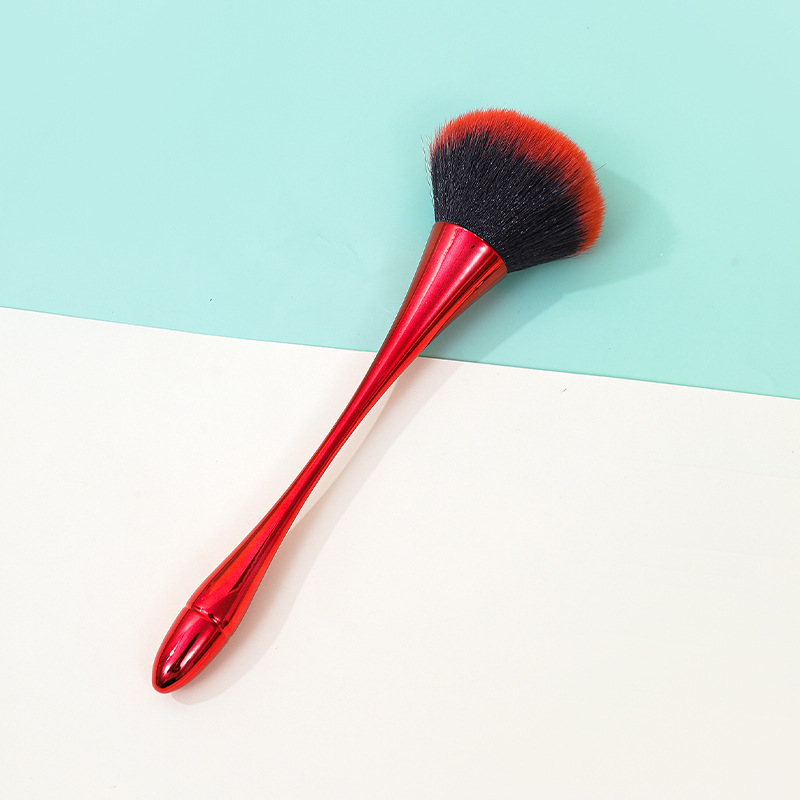 Manicuría cintura pequeña gran tamaño super grande esponjoso de alto valor facial polvo de pelo suave no comer polvo blush cepillo de maquillaje suave reparar la apariencia