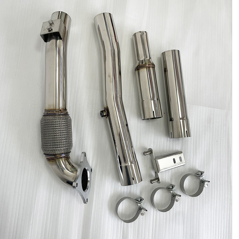 Suitable for Volkswagen Golf Mk5 Mk6 2.0t A3 2.5inch-3inch Exhaust Pipe Head Section
