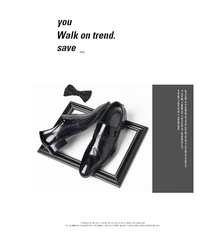 Leather shoes men's summer new breathable new business formal men's casual shoes_voghion.com