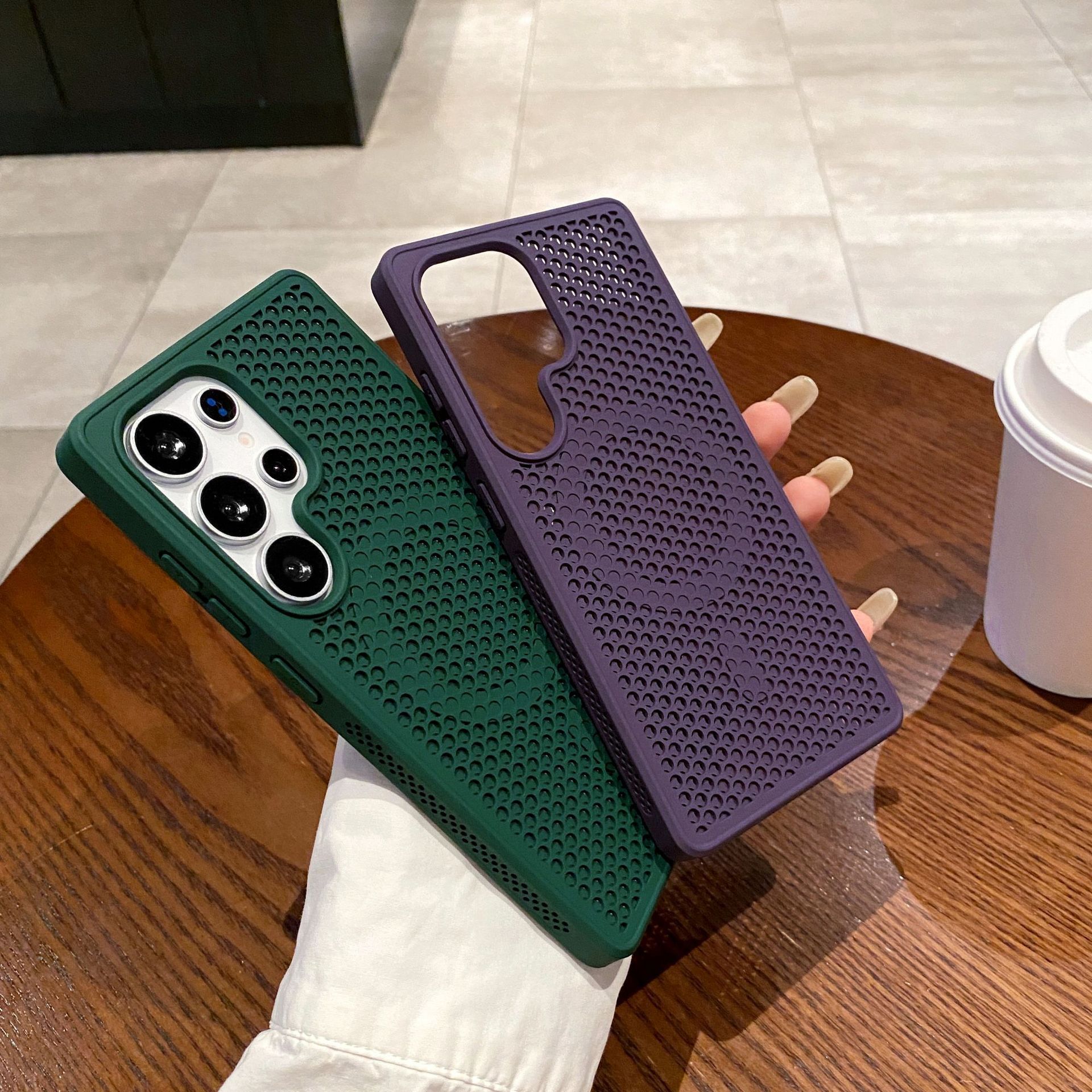 Samsung S25 Ultra üçün maqnit telefon qabığı, honeycomb soyuducu