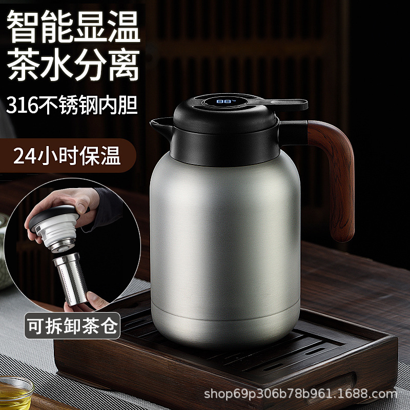 316 de acero inoxidable tetera estofada olla térmica miso antiguo té blanco cáscara de mandarina olla estofada Shangming cafetera hervidor