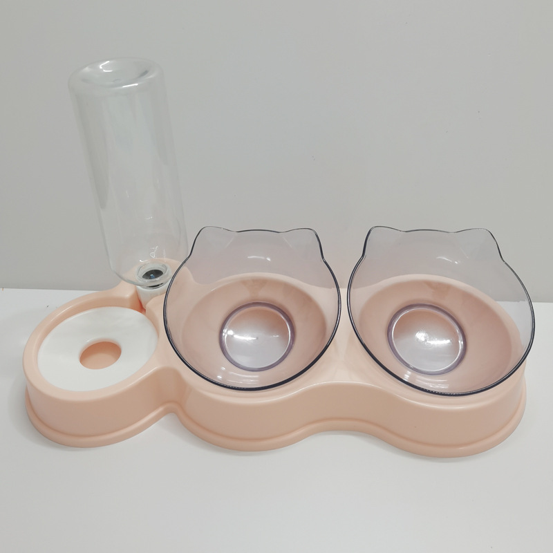 Comedero automático para mascotas, suministros para mascotas, cuenco para mascotas, cuenco de agua, cuenco para arroz, cuenco antigolpes sobre arroz, cuenco para comida para gatos, cuenco para gatos, doble uso