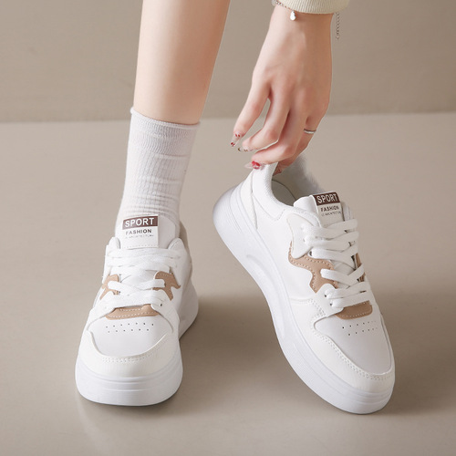 Women's Spring White Sneakers, Instagram Fashionable Spring and Autumn High-Quality Campus Casual Sports Sneakers