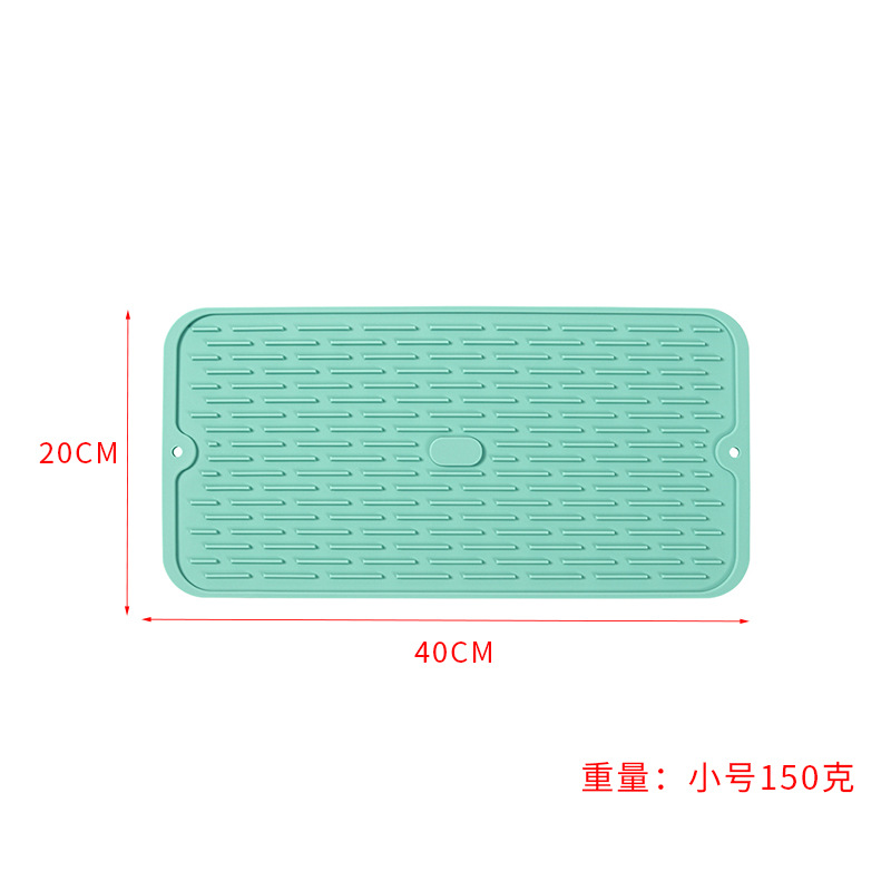 Amazon Venta caliente estera de drenaje de silicona cocina vajilla estera de filtro de agua taza de agua estera de control de agua estera de aislamiento multifuncional
