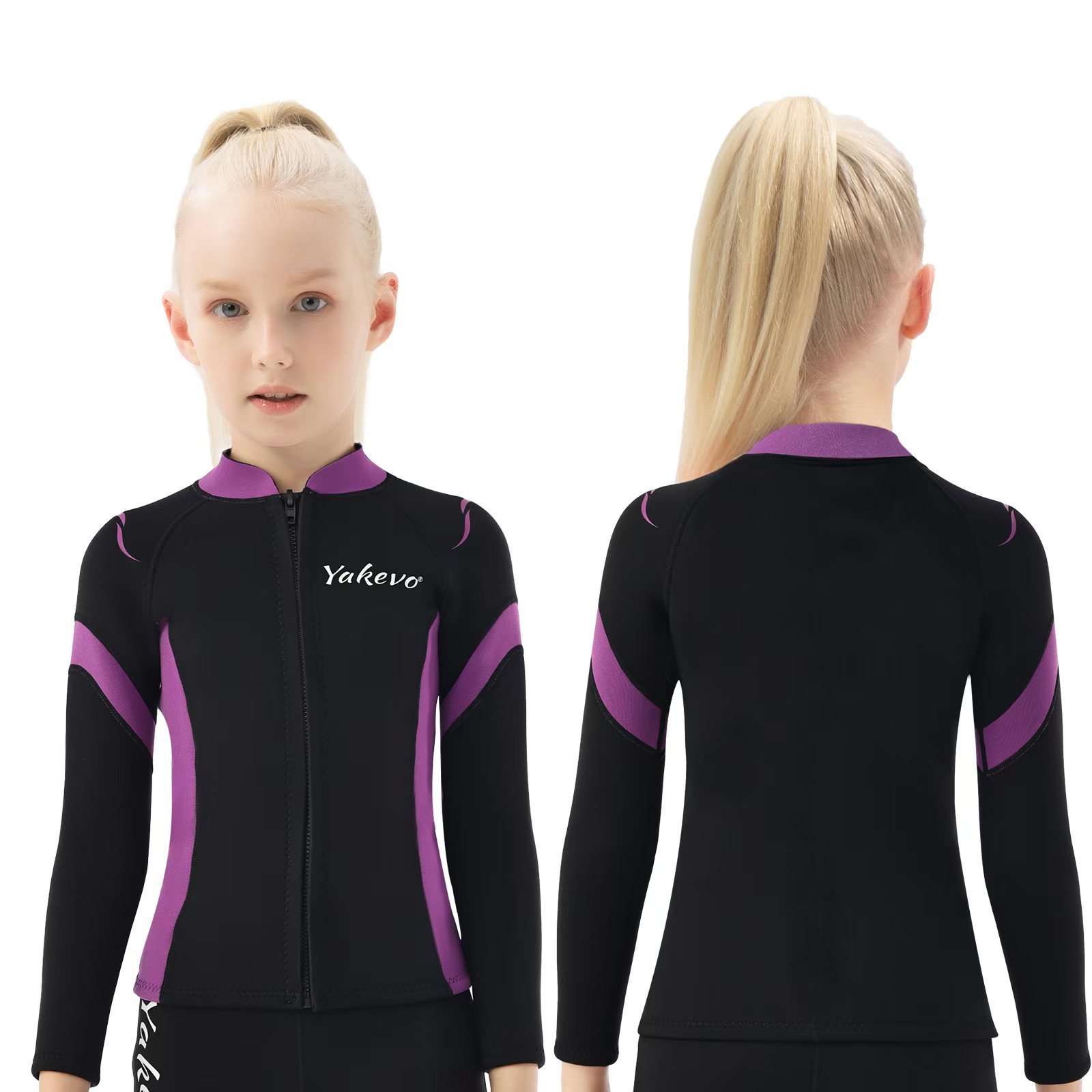 Top morado a rayas de 3 mm