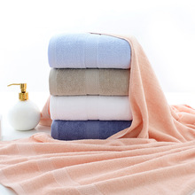 全纯棉大浴巾批发70*140成人家用吸水裹胸浴巾美容院宾馆可绣logo