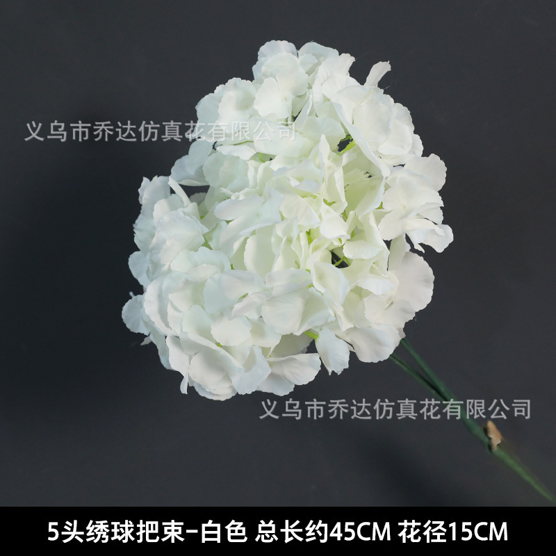 Nuevo Hortensia de 5 cabezas sin hojas