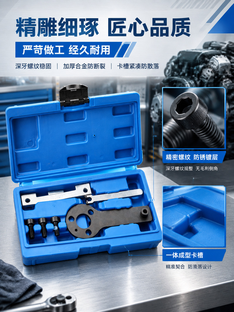 Chrysler Fiat 1.1 timing tool set (6 pieces) for engine timing belt and camshaft locking
