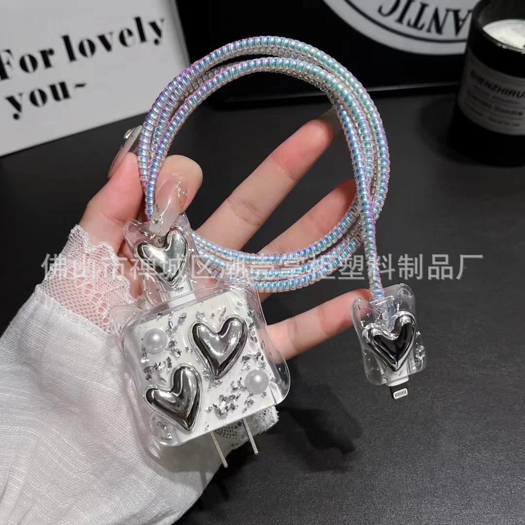 Cat Ear Data Cable Cover 20W para Apple iPhone15 Nuevo teléfono 13PRO 13 Carga rápida 12 Carga