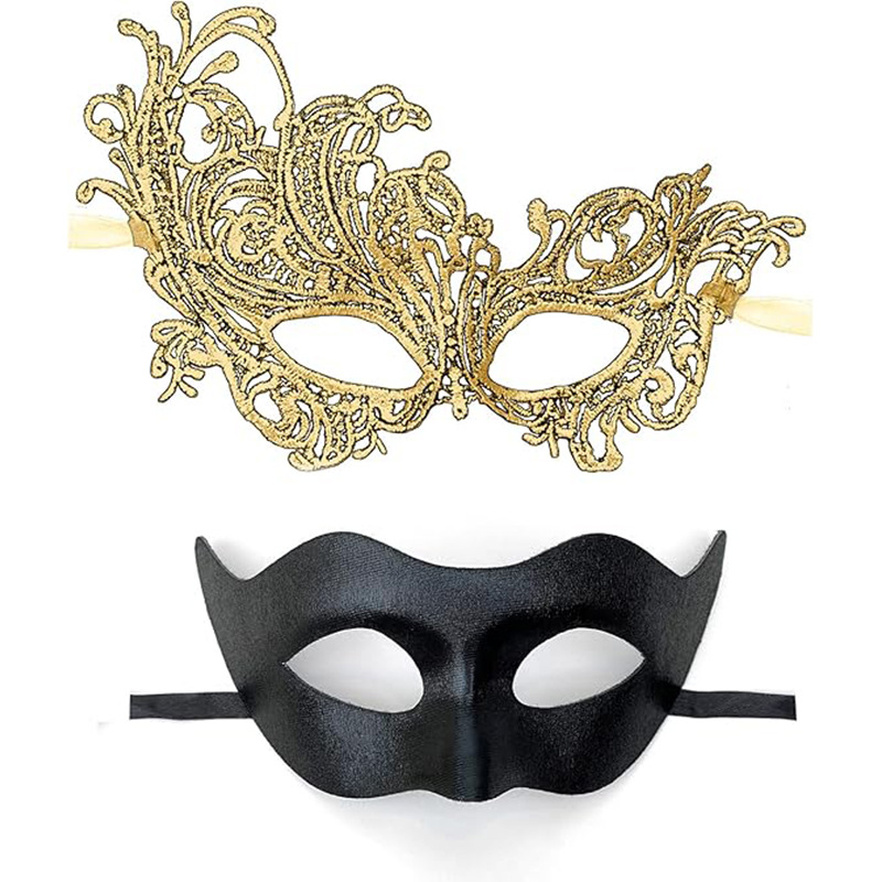 Amazon Hot Sale Halloween máscaras Half-Face máscaras de fiesta props bar máscaras