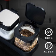 调料盒家用厨房套装家用组合装盐味精佐料盒玻璃调料罐子调味瓶罐