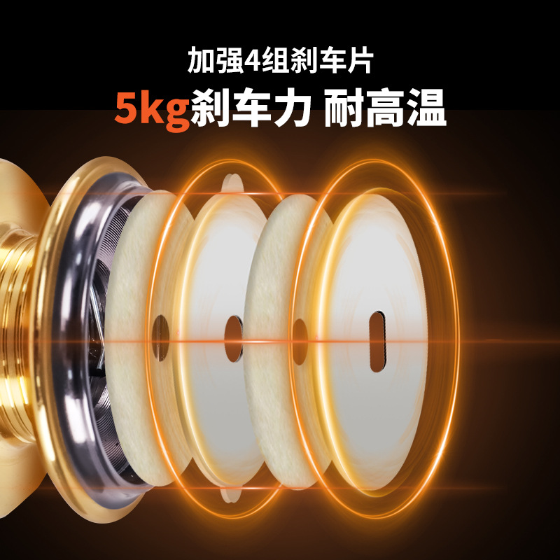 Diqu todo metal micro rueda giratoria mini rueda de pesca ultraligera rueda de pesca Luya línea de pesca aparejos de pesca al por mayor