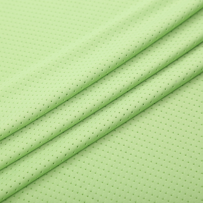 涤氨网眼布运动泳衣面料瑜伽服弹力经编布现货