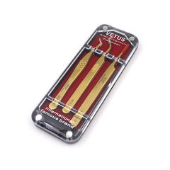 VETUS Exquisite Eyelash Curler Set, Beauty Therapist Eyelash Extension Curler, MCS Japanese Five-Color Stainless Steel Curler