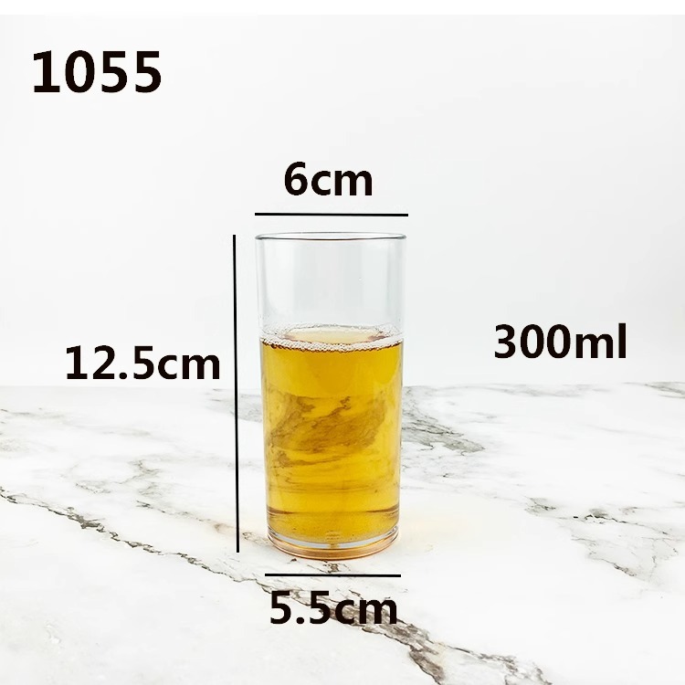アクリルカップ透明プラスチックストレートカップレストランホテルティーカップ飲料ジュースカップ落下防止商業|undefined