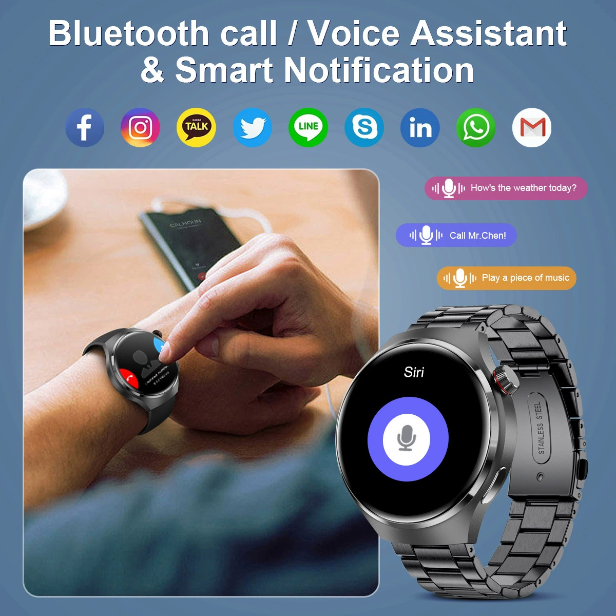GT4 PRO Huaqiangbei умные часы спортивный режим удаленная съемка Bluetooth звонок gt4pro умные часы