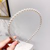 Advanced summer universal headband from pearl, hair accessory to go out, internet celebrity, simple and elegant design, high-quality style, wholesale