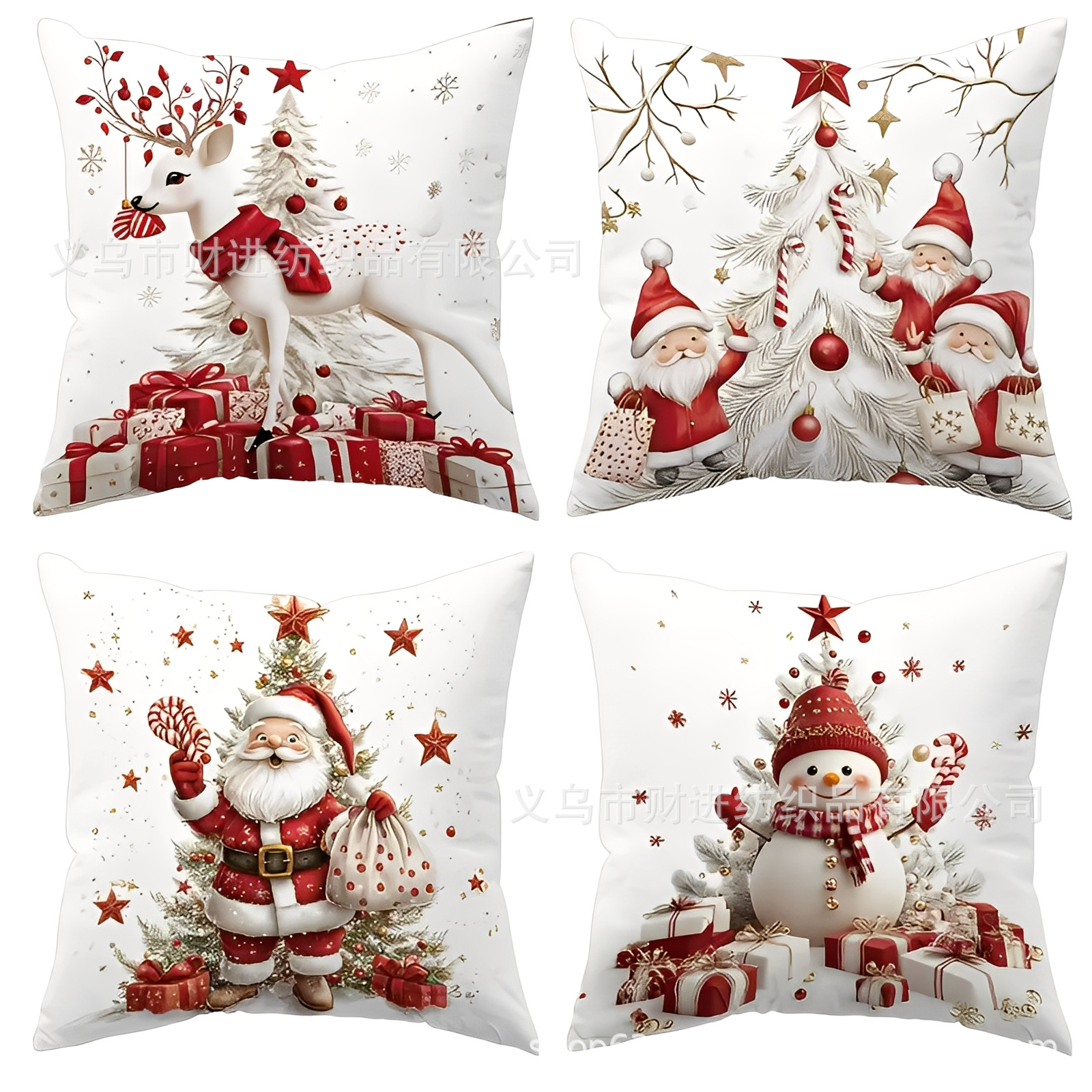 Transfronterizo Temu nueva combinación de Navidad abrazo funda de almohada Amazon casa sofá decoración cojín funda de almohada al por mayor image 37