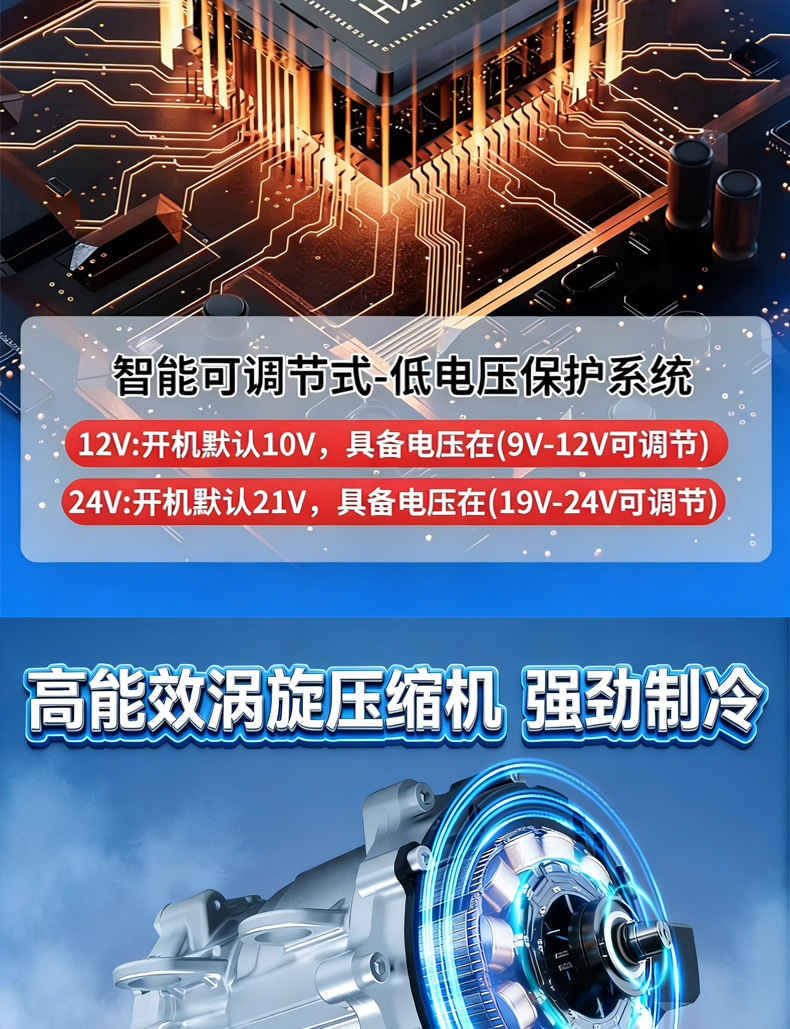 Parking Air Conditioner 12V24V for Trucks, Light Trucks, Rvs, Electric Three-Wheeled and Four-Wheeled Vehicles, Inverter Car-Mounted Rooftop Integrated Unit, Cooling and Heating