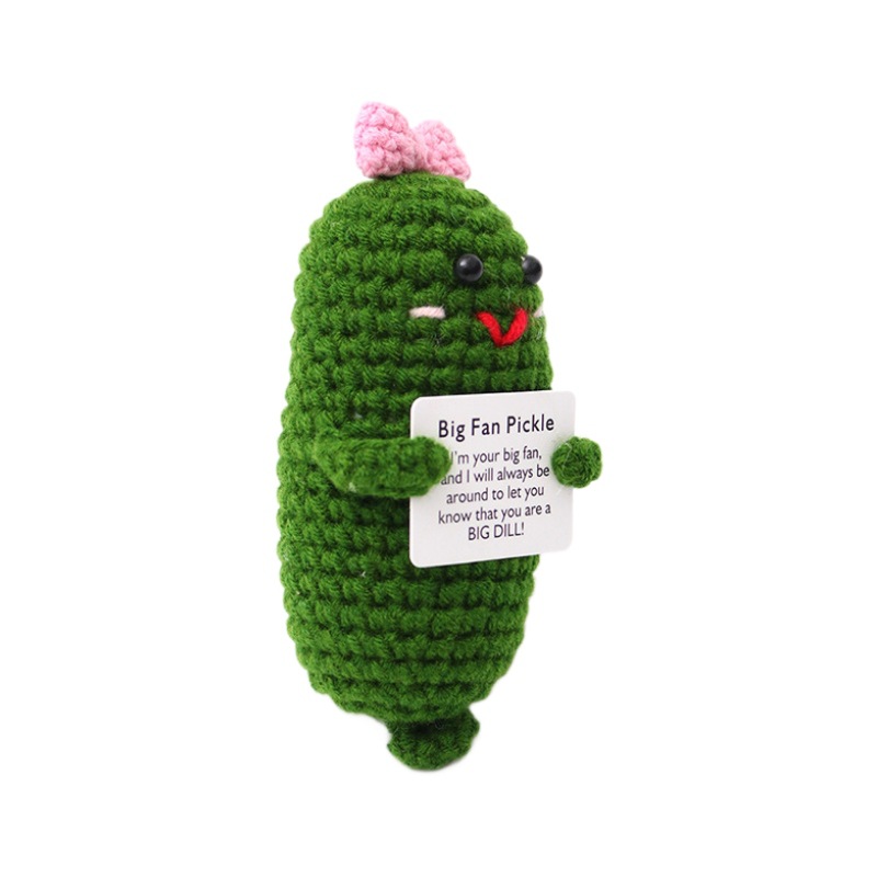 knitted woven doll handmade
