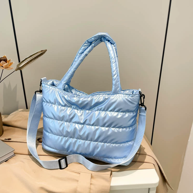 Плечевая сумка с пухом, одн Shoulder bag for leisure, down jacket, Japanese and Korean