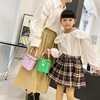Summer children's children's bag, shoulder bag with zipper heart-shaped from pearl, family style