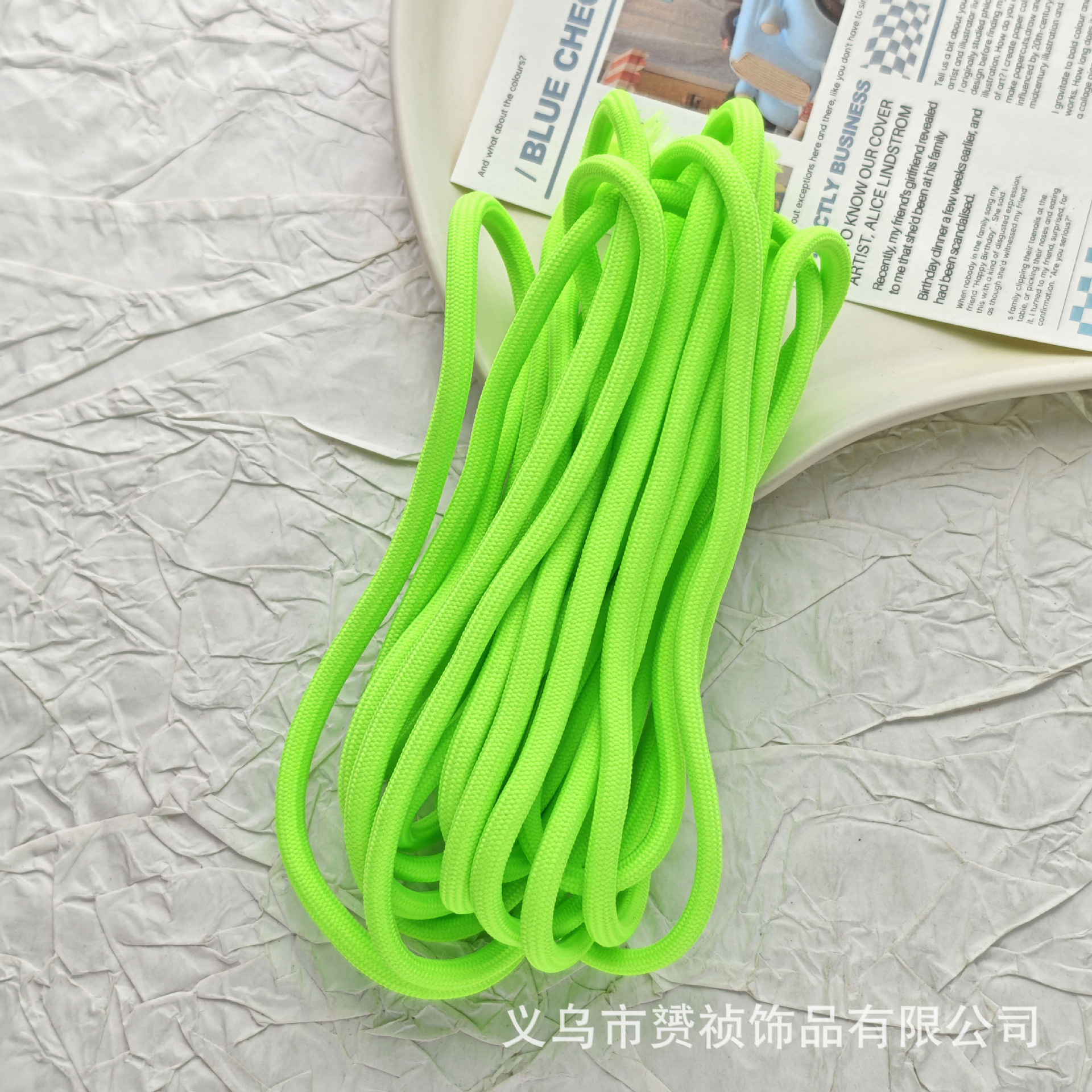 Cuerdas trenzadas de poliéster de color DIY accesorios accesorios de joyería hechos a mano cuerdas de cuentas de teléfono móvil llavero colgante paquete de material de cuerda