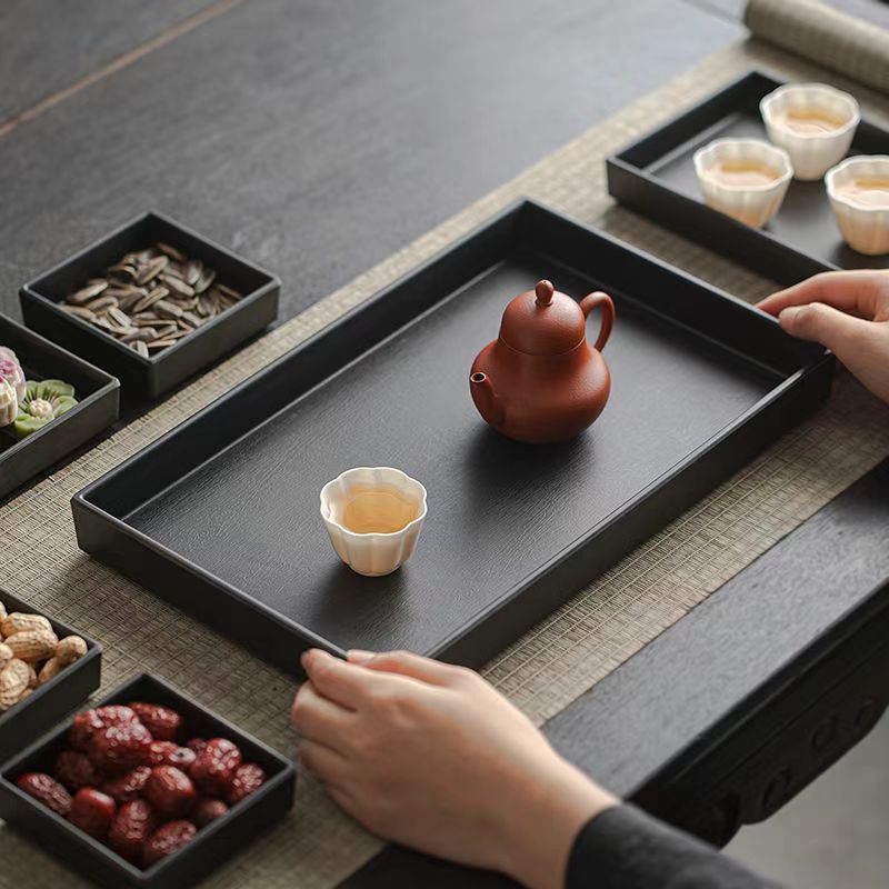 多格茶盘中式结婚糕点摆台围炉煮茶点心托盘零食九宫格干果水果盘|undefined