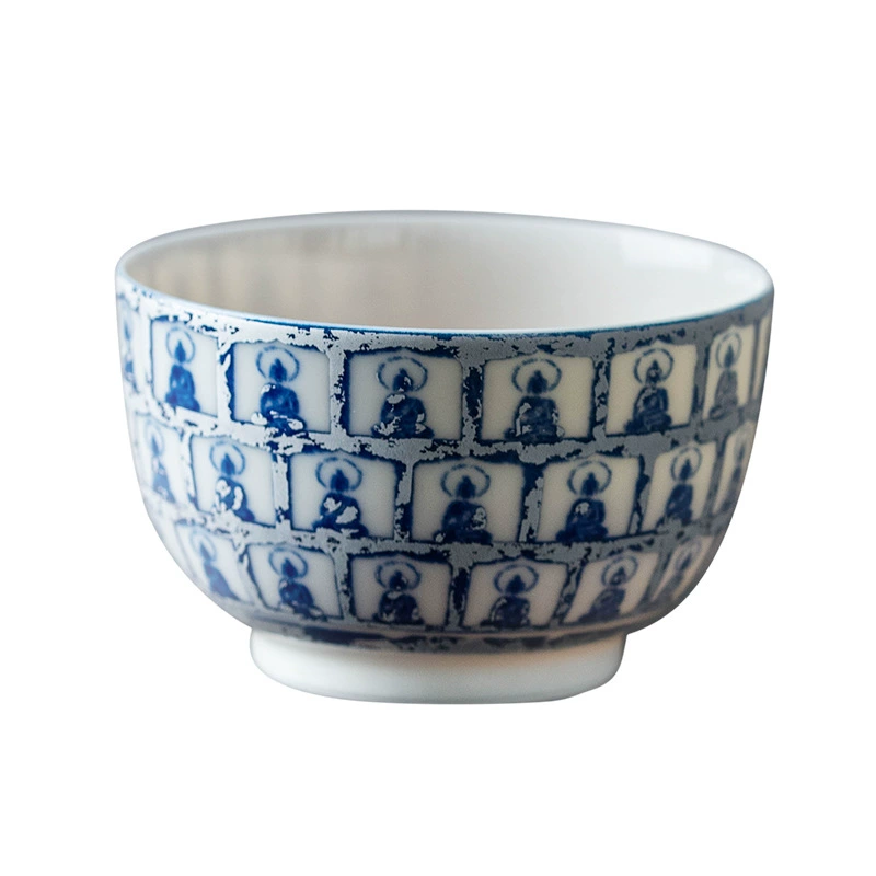 Ceramic tea set, blue and white tea cup, custom-made, Birthday gift