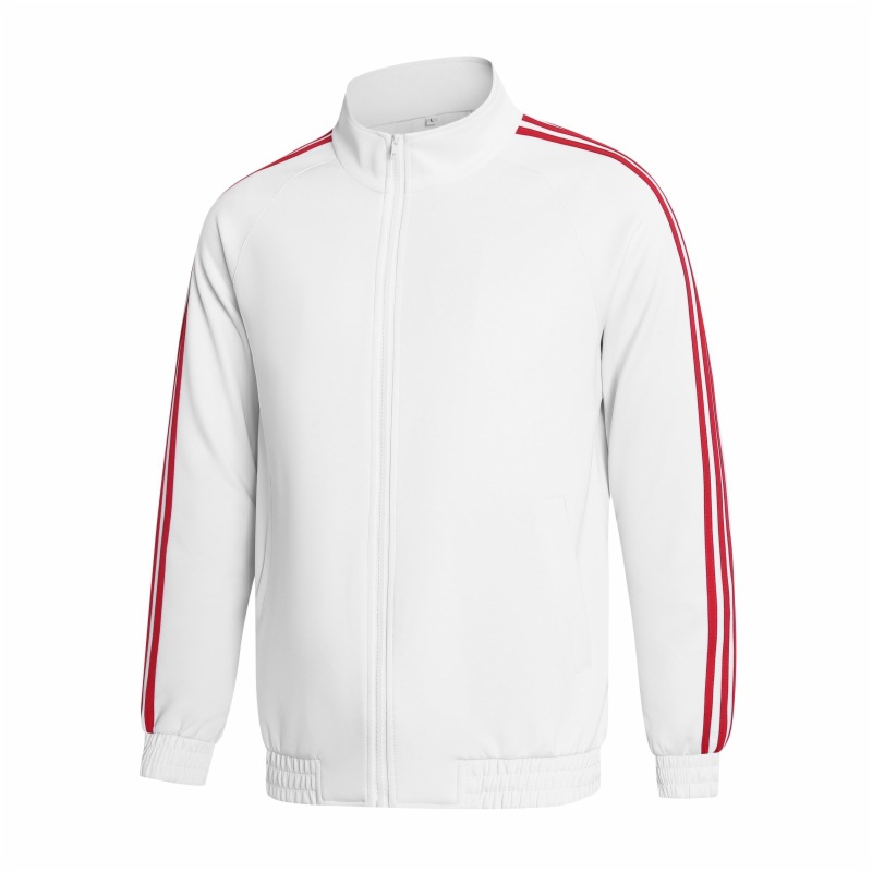 Primavera y otoño pareja chaqueta deportiva casual uniformes escolares para hombres y mujeres corren chaqueta de fitness de tres barras chaqueta transfronteriza