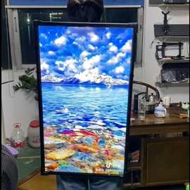 全液晶屏背包灯箱 32寸LCD广告机 可播放视频图片 户外推广神器机