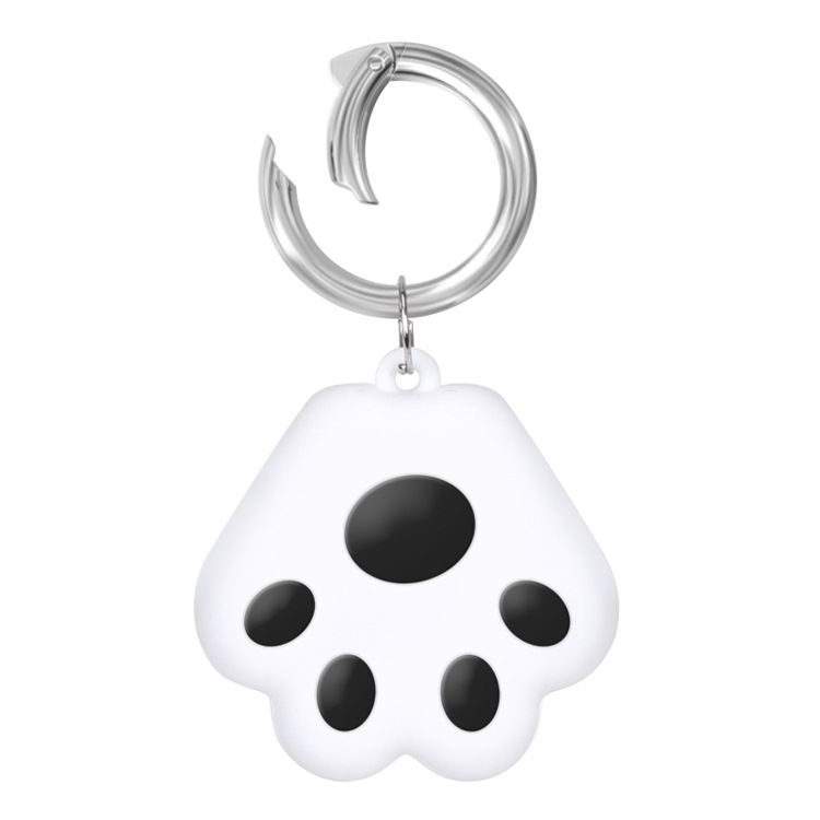 Suitable for Apple Locator AirTag Protective Cover Soft Silicone All-inclusive Waterproof Anti-loss Keychain Protective Cover