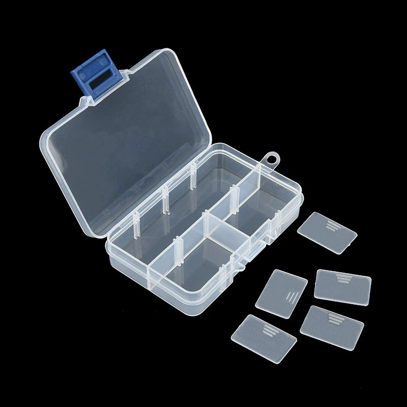 tornillo herramienta de piezas de hardware transparente pp caja divisoria caja de piezas electrónicas de plástico directo fábrica