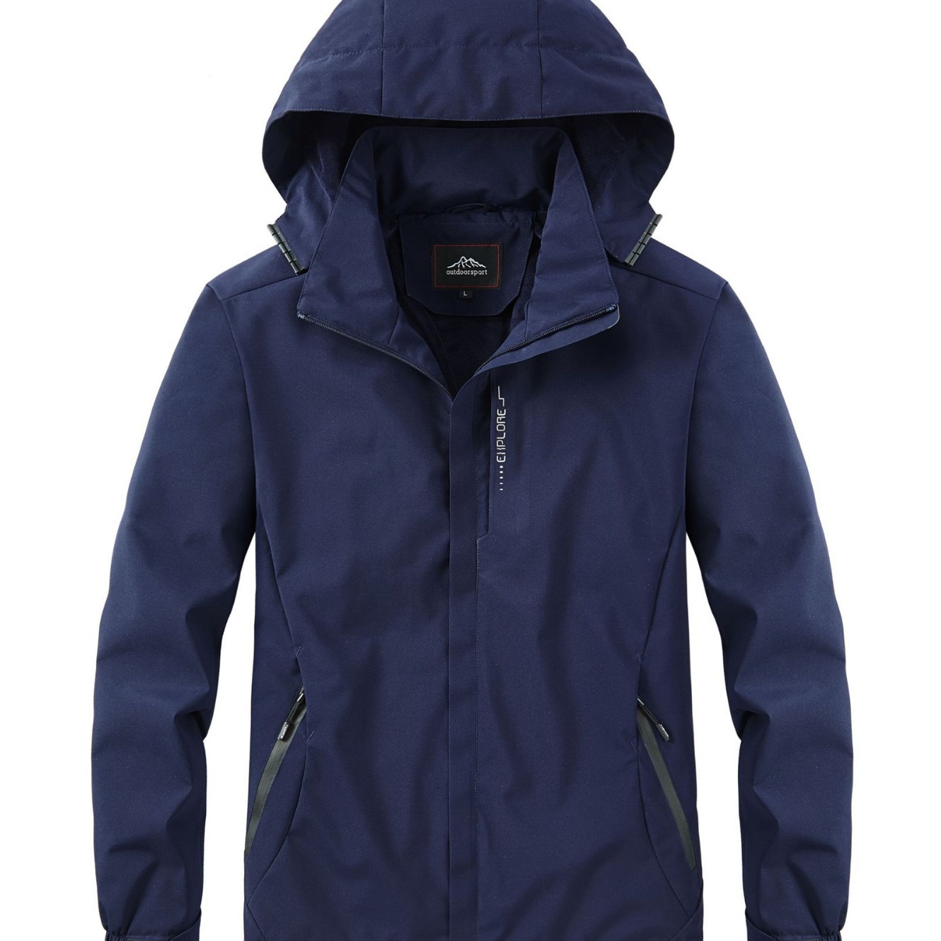 Spring and Autumn New Men's Loose Hooded Jacket Korean Style Trendy Coat Outdoor Fashion Comfortable Casual Daily Wear