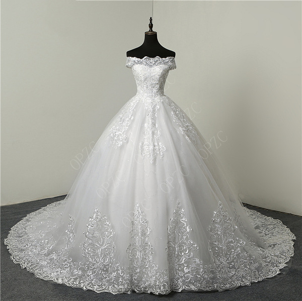 Main wedding dress 2025 new pure white large-size European and…