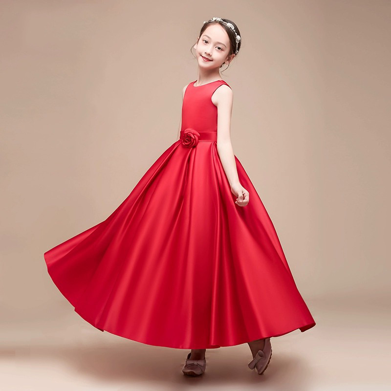 Robe de princesse élégante pour fille pour spectacles de piano_voghion.com