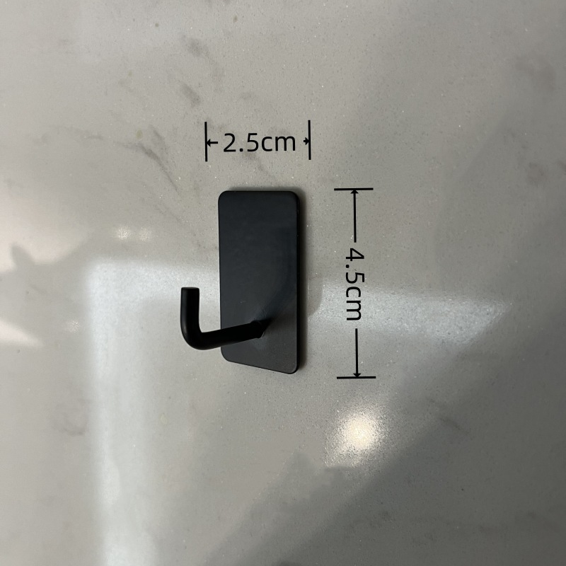 304 gancho de acero inoxidable gancho de ropa de baño sin sacador gancho de metal gancho pegajoso ropa de baño sombrero transfronterizo gancho único autoadhesivo