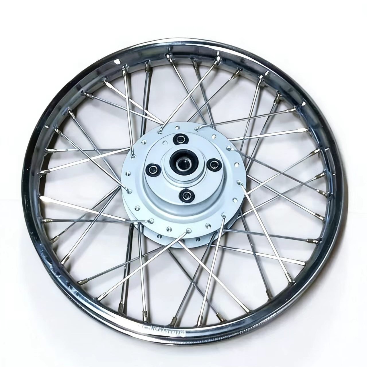 Motorcycle Wheel Hub Wy125-A Happy Men's Cg King 125 Front and Rear Steel Rim Assembly Retro Modified Wheel Assembly