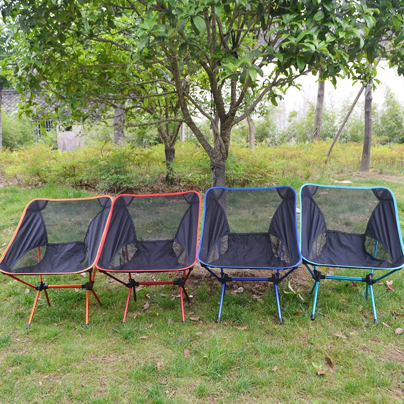Outdoor folding chair Moon chair aluminum alloy chair sketching chair art fishing chair director chair beach camping chair