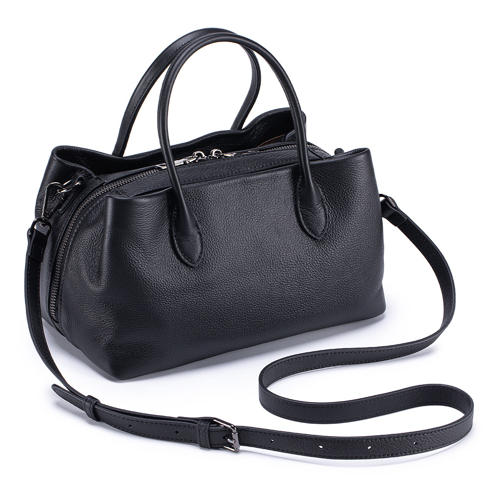 2026 New Genuine Leather Women's Handbag Versatile Large Capacity Top Grain Cowhide Commuter Shoulder And Crossbody Bag - Thumbnail 5