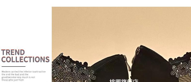 Giày sandal nữ da thật mũi tròn gót vuông 5 cm khoét lỗ hở mũi — Chiều cao gót 5 cm chi tiết 26